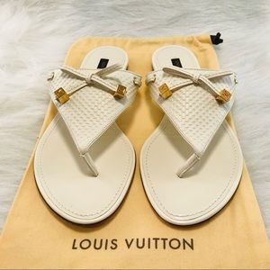 LOUIS VUITTON Dice Flat Thong Sandals
